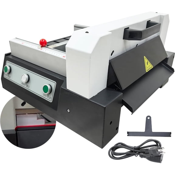 12.6" Desktop Electric Paper Cutter Automatic Paper Pressing Document Cutter 110V