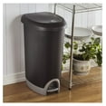 12.6 Gallon Locking StepOn Wastebasket with Lid, Large Trash Can for