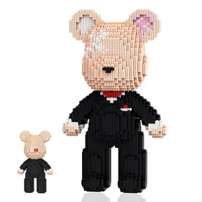 SehrKlug 12.6" Groom Teddy Bear Micro Building Bricks Set for Adults, Romantic Wedding Keepsake, Fine Collectible Decor & Ideal Birthday Gift