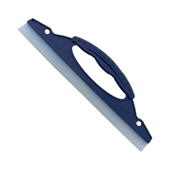 12.6" Heavy Duty Window Cleaning Squeegee, Handheld Squeegee for Glass Doors, Windows, Car Windshields & More, Portable Car Window Snow Scraper, Straight-Line, Scratch-Free, All-Purpose,Blue