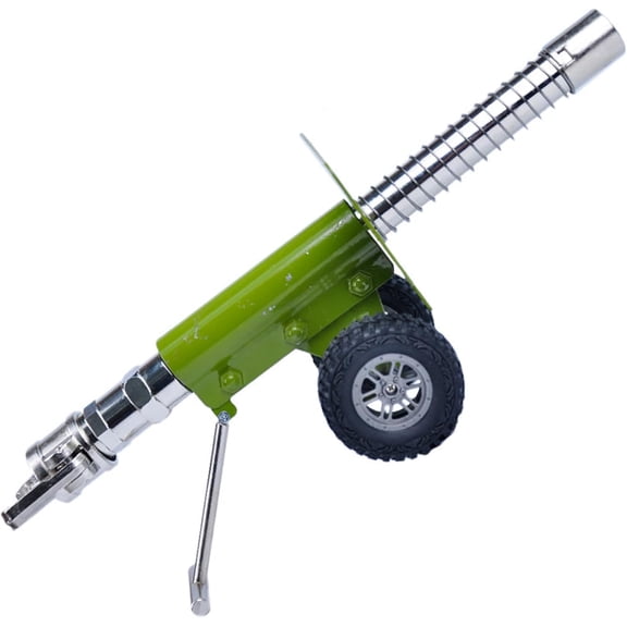 12.6 Inch Metal Firecracker Cannon Model, Mini Artillery Historical Replica Ornament for Desk Home Decor and Military Collectors (K)