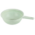 thumbnail image 1 of 12.6 Inch Plastic Strainer Colander with Long Handle, Round Kitchen Strainer Basket, Hollow Drain Basket, Washing Vegetables Rice Washing Sieve, Round Perforated Drainage Basket,Green, 1 of 4