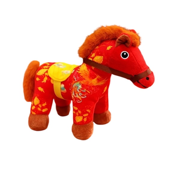 12.6 Inch Pony Plush Set – Soft Horse Stuffed Animal Figures for Home Decor Gift