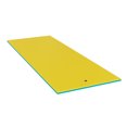 thumbnail image 1 of 12' × 6' Lily Pad Floating Mat - Tear-Resistant 3-Layer Foam for Water Recreation - Yellow, 1 of 7