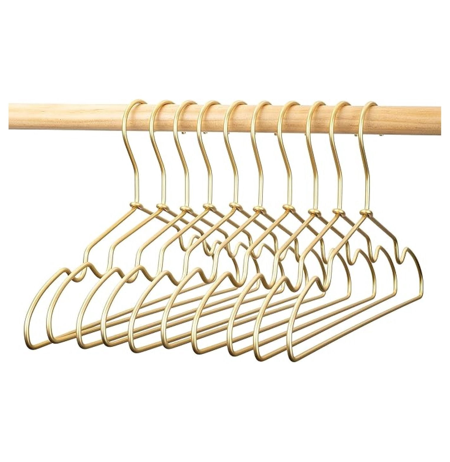 12.6" Metal Baby Hangers 30 Pack - Non Slip Kids Clothes Hangers, Aluminum Coat Hangers for Toddler & Children’s Clothes - Closet Organization