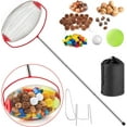 thumbnail image 1 of Acorn Picker Upper Roller, Foot-Operated Nut Gatherer, 12.6" Rolling Drum, Adjustable Handle 28.74"-50.4", for 3/4" to 2.5" Walnuts, Chestnuts, Pine Cones, 1 of 8