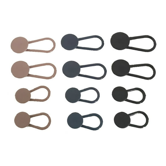 12/6 Pack Expander Button Pants Waist Rubber Extenders Flexible Buttons Easy Use
