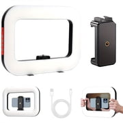 12.6" Selfie Ring Light with Phone Holder & Tripod, Dimmable LED with 3 Color Temperatures for TikTok YouTube Live Vlogging, Compatible iPhone Android