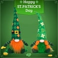 thumbnail image 1 of 12.6" St Patricks Day LED light Mr and Mrs Gnomes Plush Decorations, Handmade Swedish Tomte Plush Elf Holiday Present Gift Scandinavian Tabletop Decor, 1 of 7