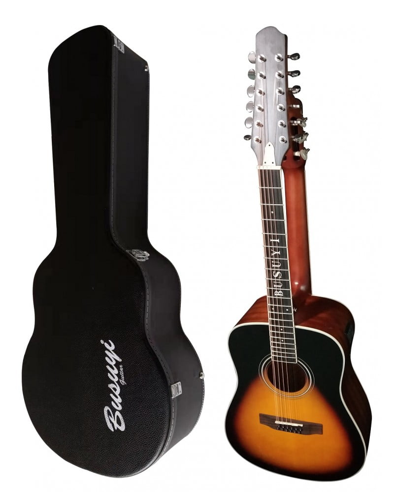 Busuyi 2021 NPT Double Neck Acoustic Guitar with Nepal Ubuy