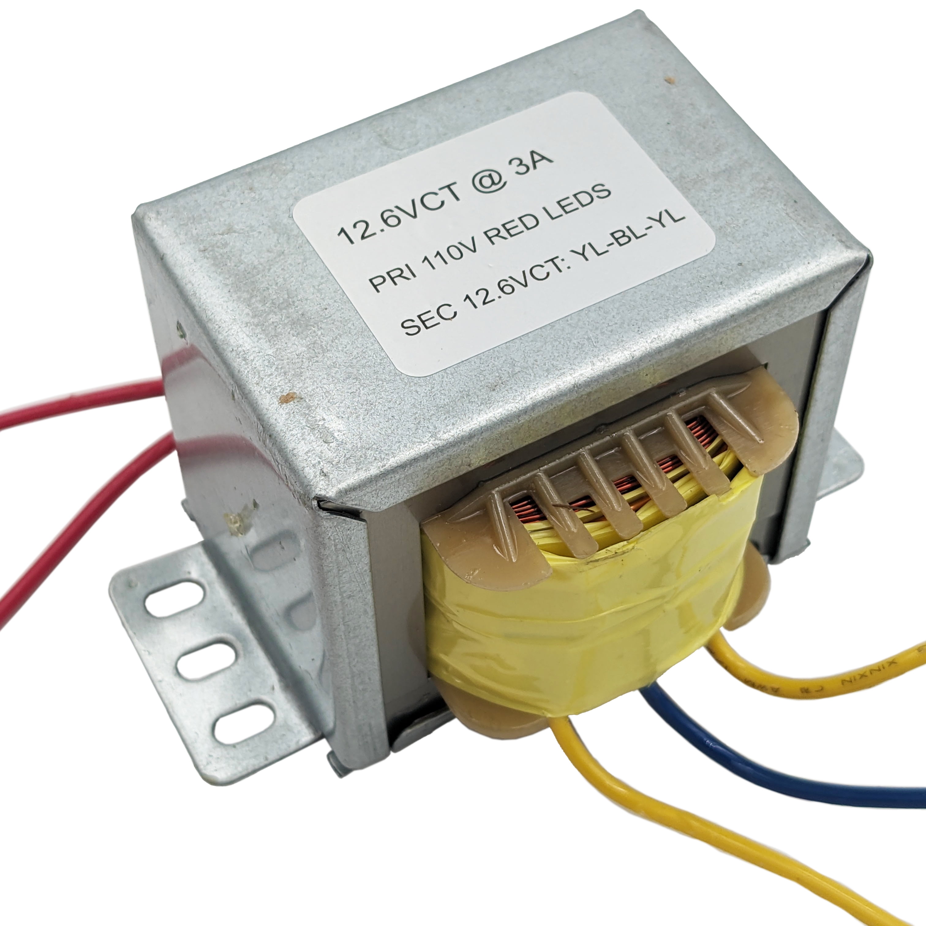 12.6 VCT, 3A Power Transformer with Wire Leads and Foot Mount - Walmart.com