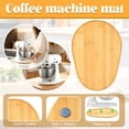 thumbnail image 1 of 12.6 X 8.3 Inch Bamboo Coffee Maker Sliding Mat, Smooth Gliding Appliance Tray Pad with 4 Non-Slip Adhesive Feet, Heavy-Duty & Durable Countertop Slider for Stand Mixers, Espresso, 1 of 6