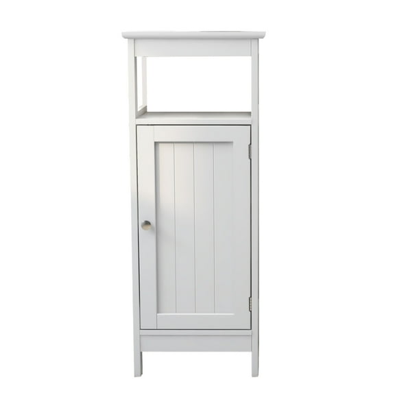 12.6 in. W. x 11.81 in. D x 31.5 in. H White Linen Cabinet with 1-Shelf