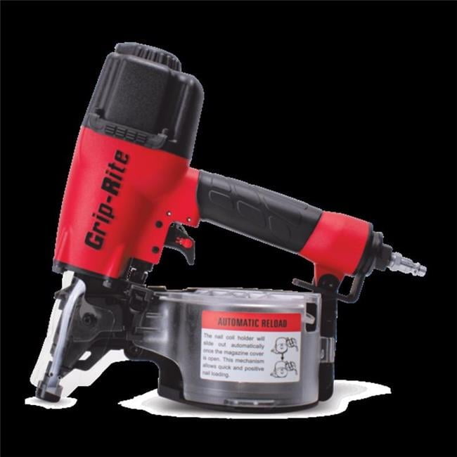 12.6 x 5.1 x 10.7 in. Pneumatic 15 Deg Coil Siding Nailer