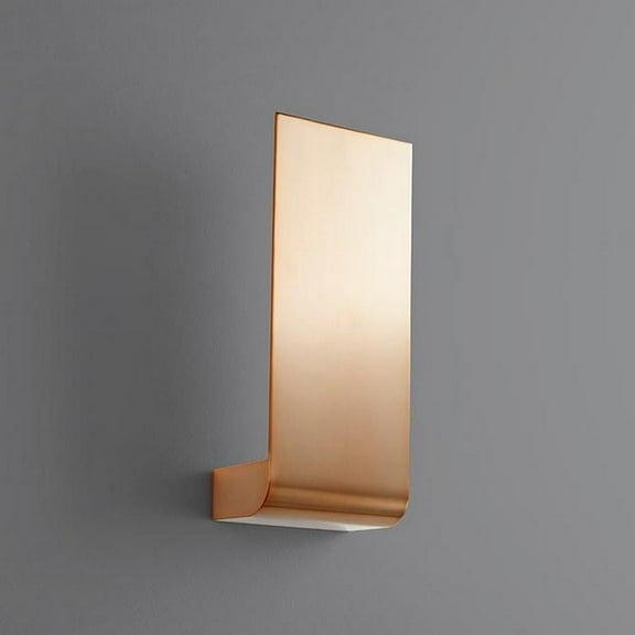 12.63 inch 120V 10.1W 1 Led Wall Sconce-Satin Copper Finish Bailey Street Home 766-Bel-2894165