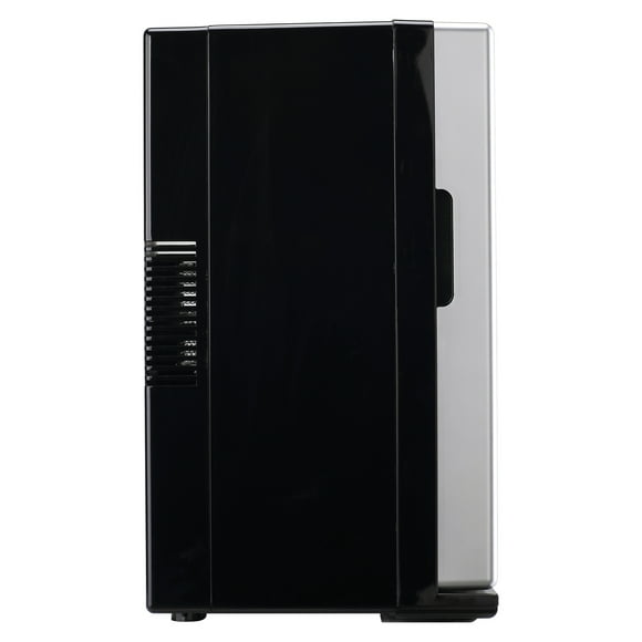 12.68-Qt./18-Cans/4-Wine-Bottles 40-Watt Retro Beverage Fridge with Temperature Control, EFMIS567-SILVERPT