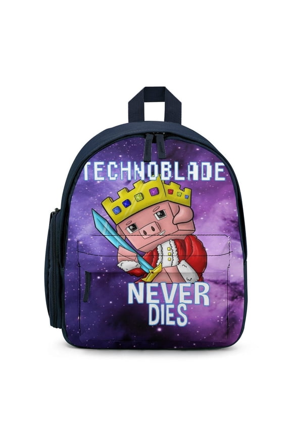 12.6IN Game Tech-no-blade Backpacks Cute Schoolbag Ani-me Bookbag Cartoon Laptop Daypack Outdoor Travel