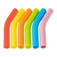 thumbnail image 1 of 12/6PCS Silicone Straw Tips, Reusable Straw Tips Covers Replacement Straw Extender Tip Silicone Straw Elbows Tips, Elbow Straw Covers Replacement Tip for Stainless Steel Metal Straw, 1 of 7