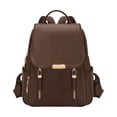 thumbnail image 1 of 12.6in Drawelry Laptop Backpack for Women, Waterproof Large Bag with 4 Compartments and 8 Zip Pockets, Multifunctional Storage Casual Rucksack with Sturdy Handle, Chic Daypack for Travel, Work, 1 of 7