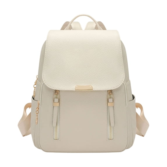 12.6in Drawelry Laptop Backpack for Women, Waterproof Large Bag with 4 Compartments and 8 Zip Pockets, Multifunctional Storage Casual Rucksack with Sturdy Handle, Chic Daypack for Travel, Work