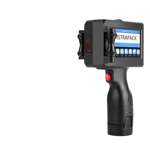 12.7/25.4mm Handheld Inkjet Printer Gun QR Barcode Batch Date Number Logo Expiry Date Coding Machine Non-encrypted 25 Languages