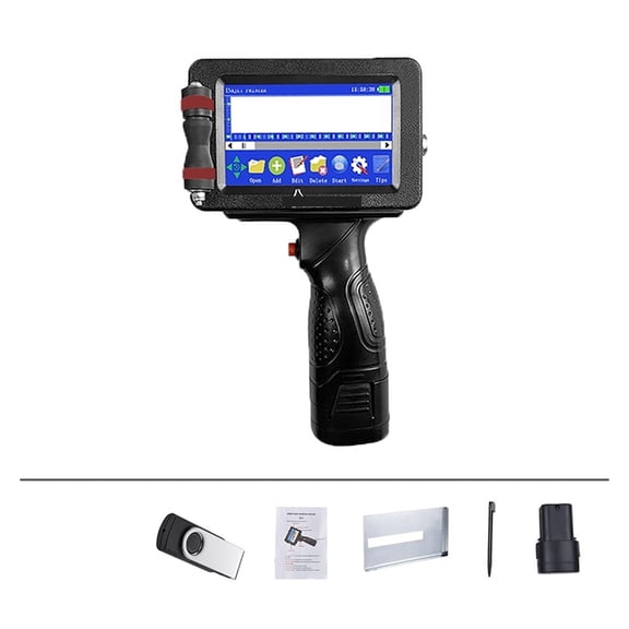 12.7/25.4mm Portable Printer ,Handheld Inkjet Printer,QR Bar Batch Code Date Number Logo Expiry Date ,24 Languages ,Portable & User
