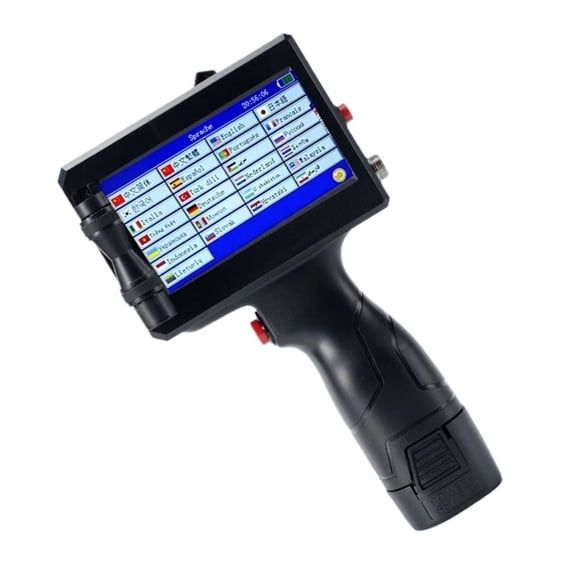 12.7 Mm Label Printer Handheld Inkjet Printer QR Code Batch Date Number Logo Expiry Date Coding Machine Portable ,Crisp Output