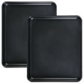 thumbnail image 1 of 12.7" x 10.6" Nonstick Cookie Sheet, 2-Piece Baking Pan Set, Black, 1 of 7