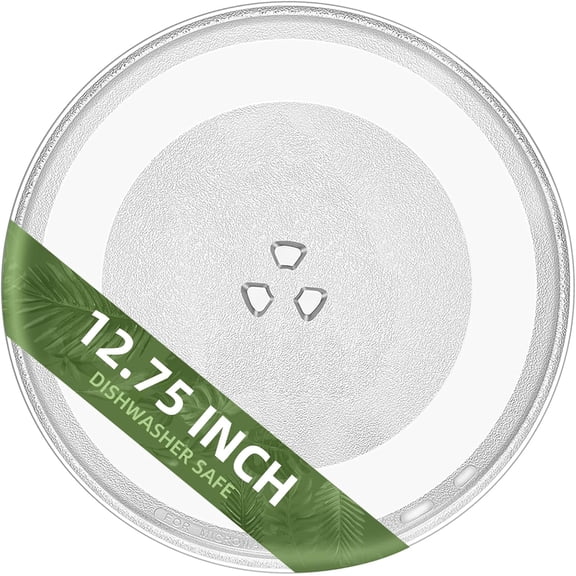 12.75" Microwave Plate Replacement for WB49X10129 GE Microwave Glass Plate, Kenmore Microwave Glass Plate 1B71961H Compatible With WP8172138 12 3/4 inch Whirlpool Microwave Plate