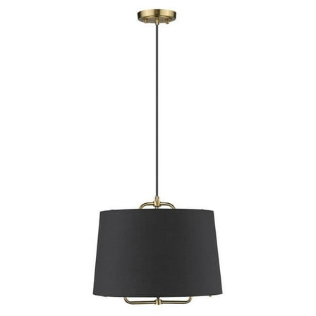 12.75 x 16 x 16 in. Lamia 1-Light Gold Mini Pendant