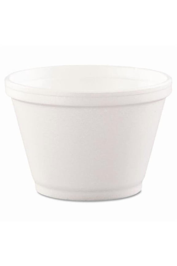 12.75 x 19.75 x 21 in. 6 oz Foam Containers, White - Bag of 50 - 20 Bags per Case