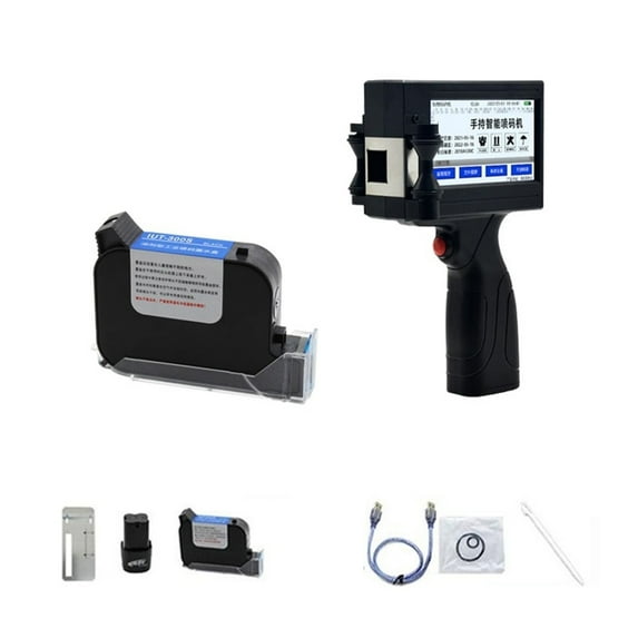 12.75mm Smart Touch Screen Handheld Inkjet Printer Batch Number QR Code Logo Small Printer Portable ,Multifunction Inkjet Printer