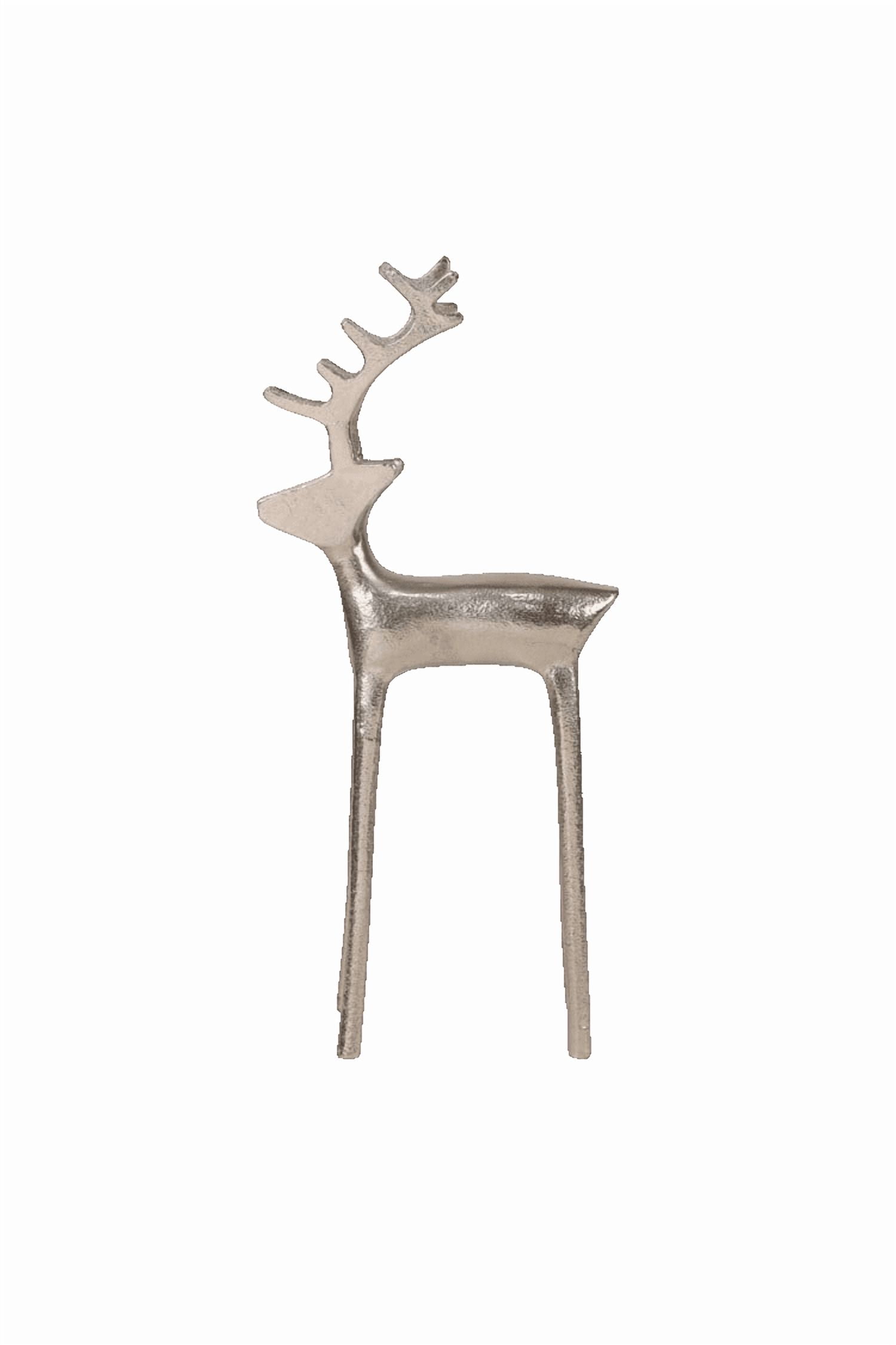 Reindeer Christmas Tabletop Decoration, Pewter, 12.75