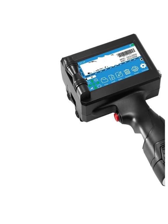 12.7MM Printing Gun Batch Coding Machine Logo Code Printer Expiry Date Portable Handheld Inkjet Printer ,Crisp Output