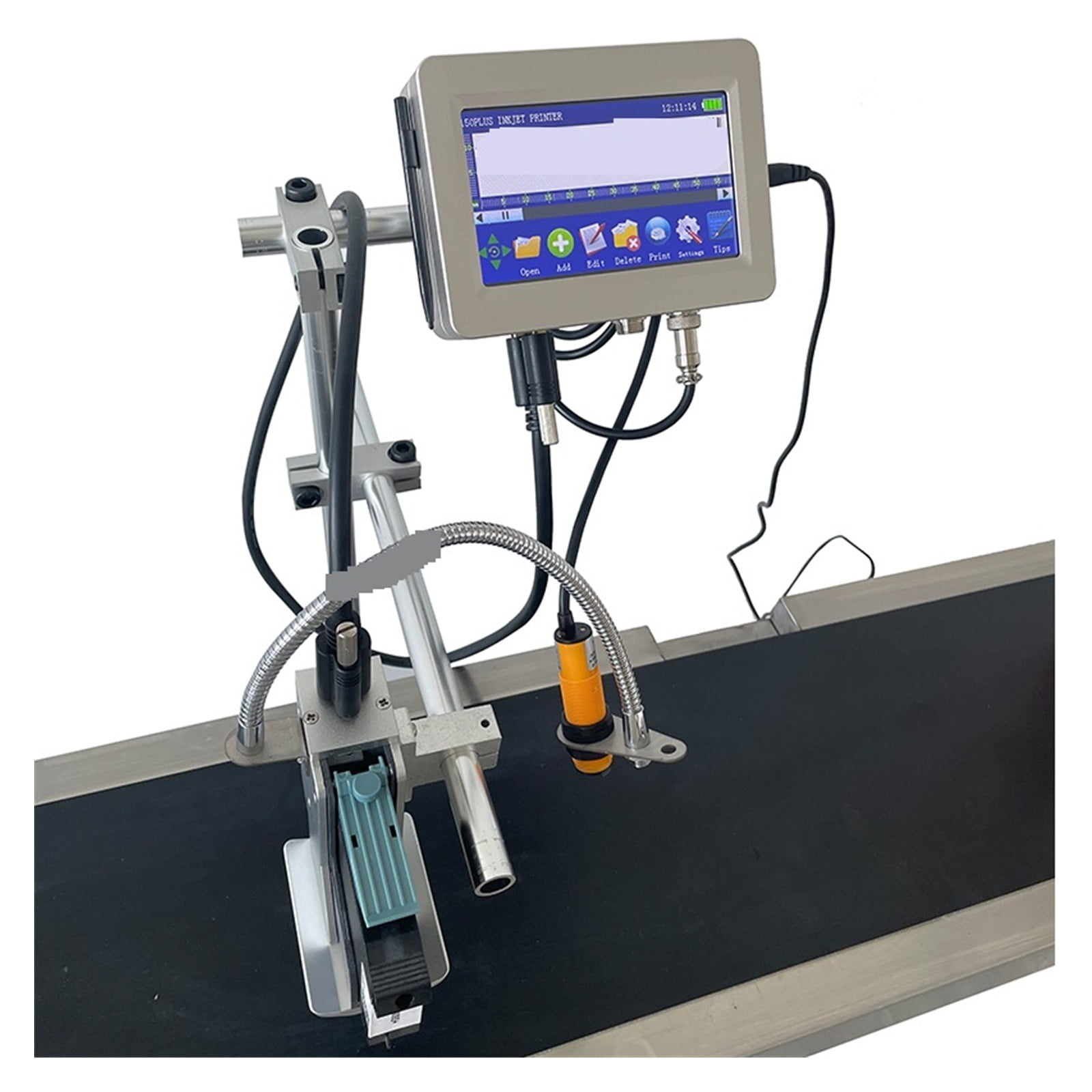 12.7mm 24 Languages Automatic Coding Machine Expiry Date Printer Mask ...