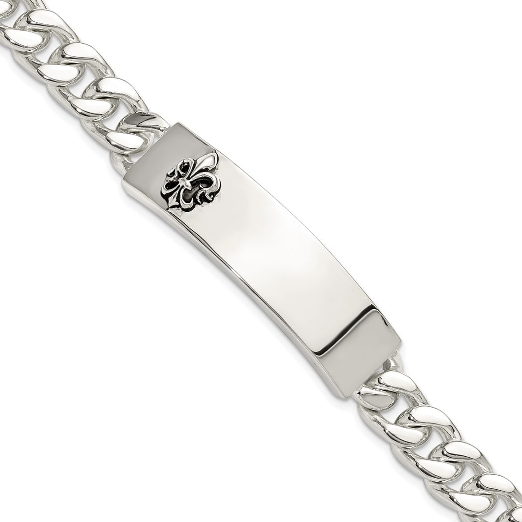 Buy Personalized 25O Gauge Heavy Solid Men's Mariner Marina Anchor Link  Identification Name ID Bracelet For Men .925 Sterling Silver Made In Italy  8,8.5,9 Inch Customizable Online at desertcartINDIA