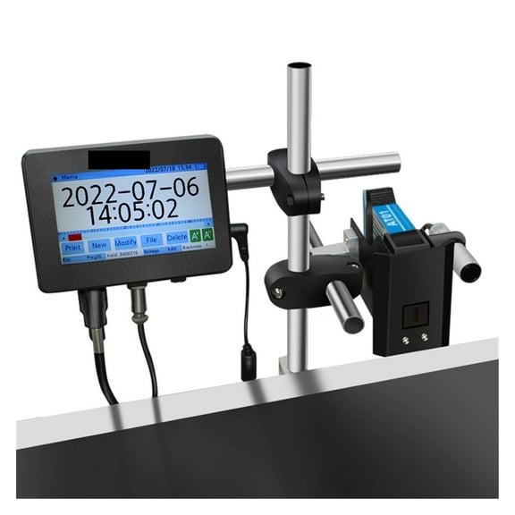 12.7mm Automatic Inkjet Coding Machine Assembly Line Production Date Batch Number Printer Online Packaging Bag Cap Printing ,Easy Portable Printing