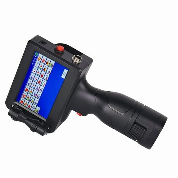 12.7mm Handheld Coding Machine, Multi-language System Portable, Barcode/QR Code Touch Screen Intelligent Inkjet ,Crisp Output