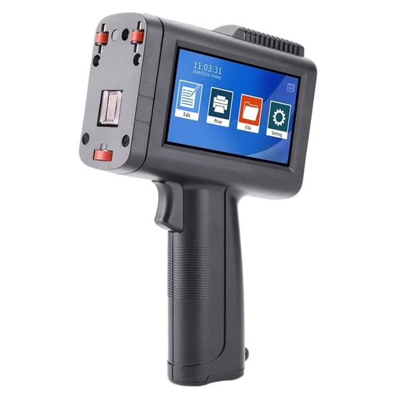 12.7mm Handheld Inkjet Printer Gun With Fast-Drying Ink For Text QR Barcode Batch Number Logo Date Coding Machine ,Crisp Output
