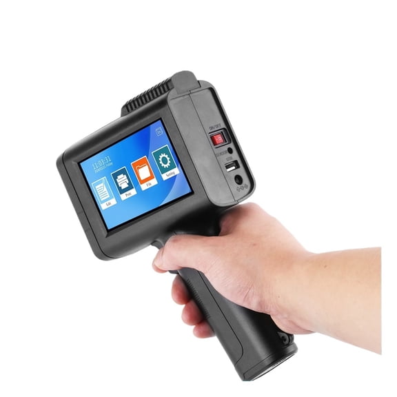 12.7mm Handheld Inkjet Printer Gun With Fast-Drying Ink For Text QR Barcode Batch Number Logo Date Label Coding Machine