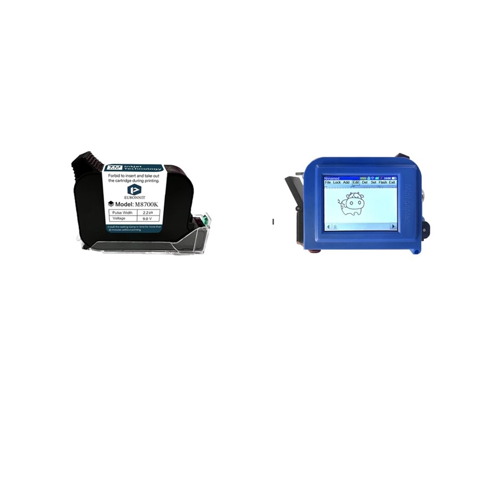 Mini Inkjet Date Coding Printer 12.7mm Handheld Inkjet Printer Label Mini,Portable Printer, QR Bar ...