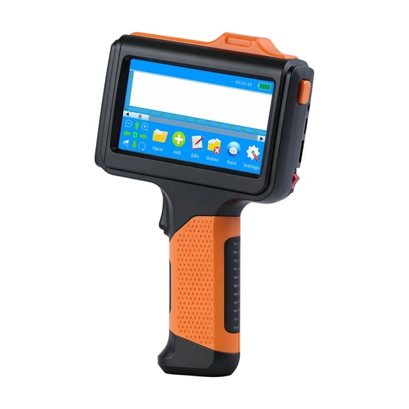 12.7mm Handheld Inkjet Printer, Quick-Drying Ink, Portable Date Coder For QR Code, Barcode, Logo, Expiry Date Printing