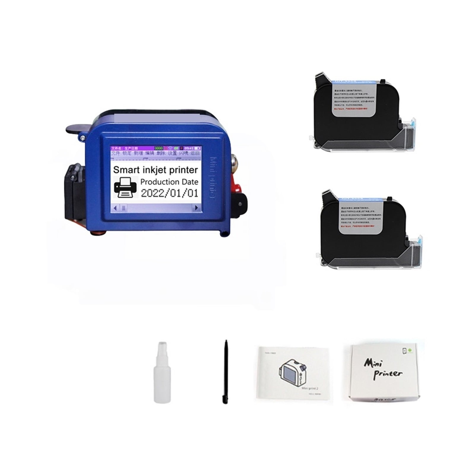 12.7mm Handheld Printer, Portable Small Inkjet Coding Machine, Mark Cap ...