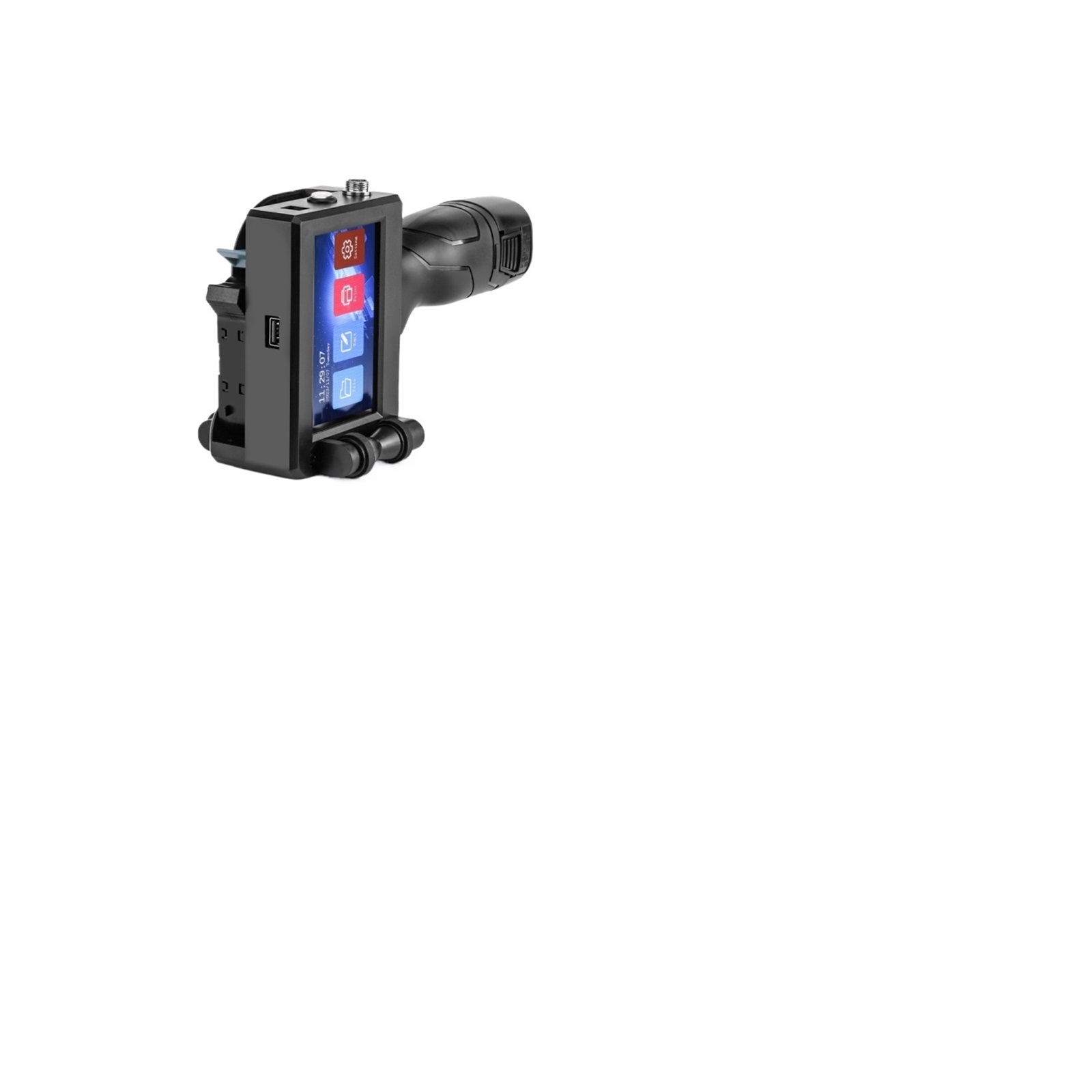 12.7mm Label Handheld Inkjet Printer With QR Barcode Batch Number Date