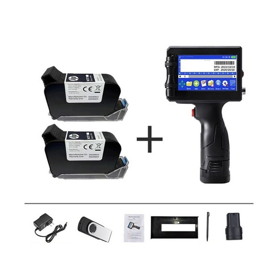 12.7mm Label Printer QR Bar Batch Code Date Number Logo Expiry Date ...