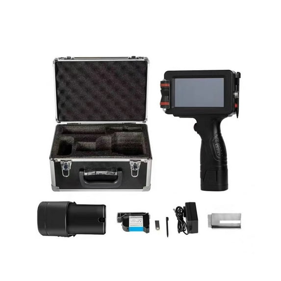 12.7mm Multi-language Expiry Date QR Code Bar Code Mask Plastic Mobile Portable Hand Jet Handheld Thermal Inkjet Printer ,Easy Portable Printing