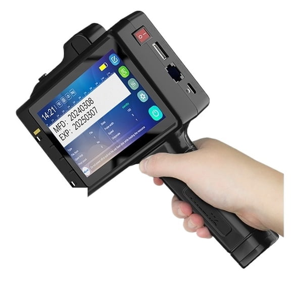 12.7mm Portable Handheld Inkjet Printer For Expiry Date Barcode Batch Numbers QR Code Label Handjet Printing Machine