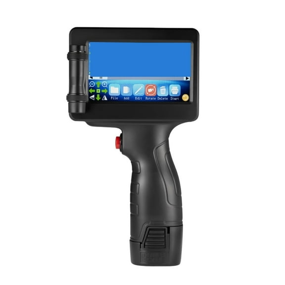 12.7mm Portable Inkjet Printer Variable QR Barcode Code Date Number Logo Expiry Date Printer ,Fast-Drying Ink with Crisp Output