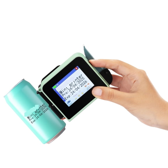 12.7mm Printing Gun Code Date Logo Expiry Label Portable Mini Handheld Thermal Inkjet Printer