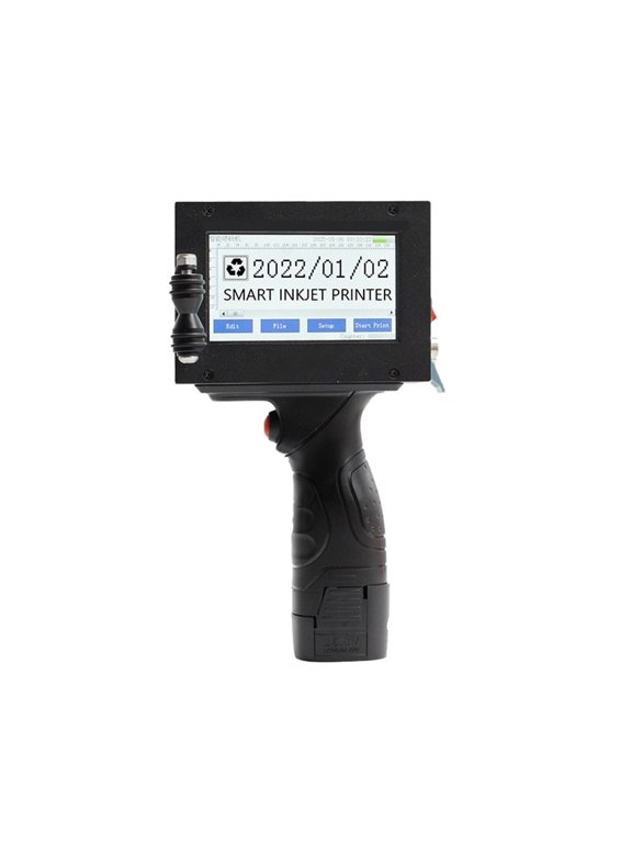 12.7mm Smart Handheld Coding Machine, Bottle Cap Logo Label Packaging Small Inkjet Printer Portable ,Crisp, Vibrant Prints